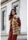 Fur vest of fox Carlota
