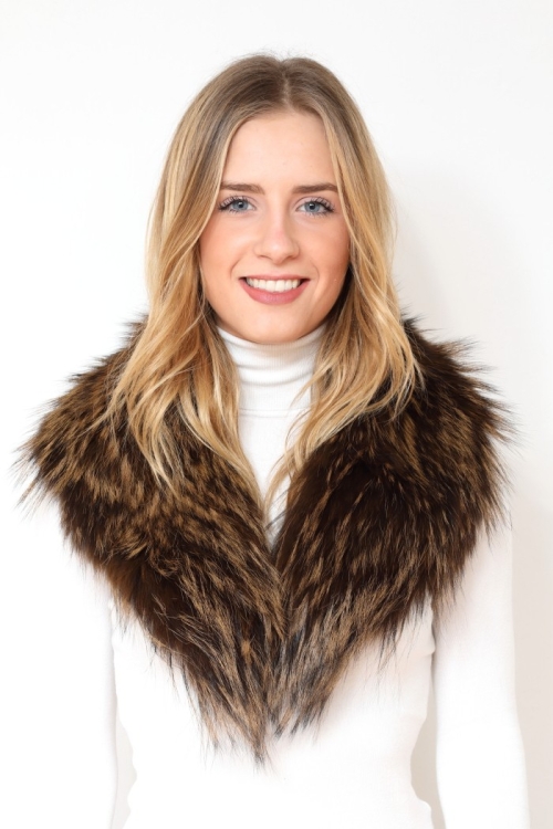 Fur collar of fox Cannes