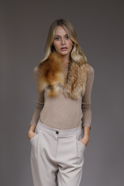 Fur collar of fox Adele