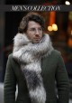 Fur stole of raccoon Stella Men's collection