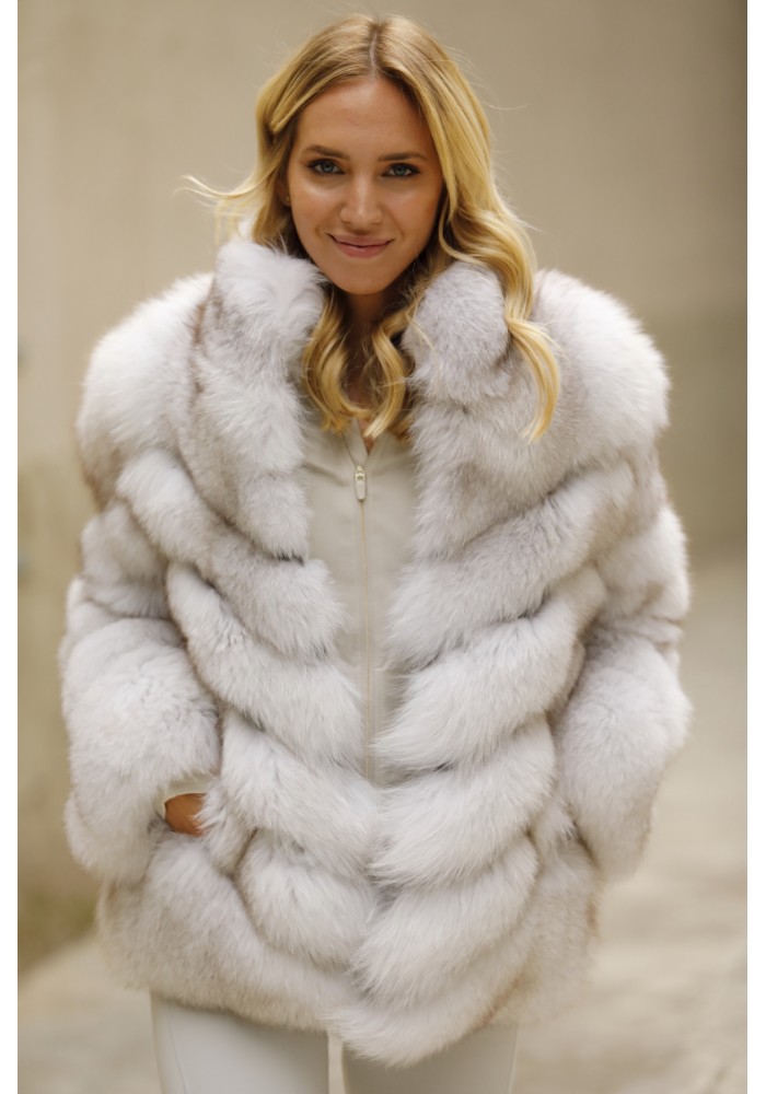 Fur jacket of fox Elsa