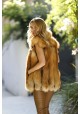 Fur vest of golden fox Joyce