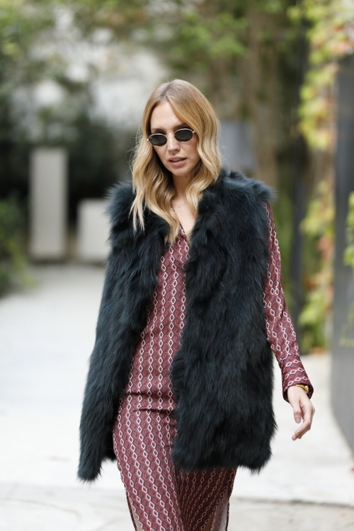 Gilet de fourrure de renard et lapin Xiana