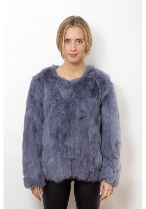 Fur jacket of rabbit Susanna