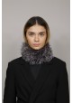 Fur elastic knitted unlined collar of fox Roma