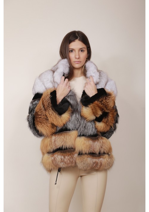Fur jacket of fox Tinna