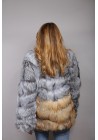 Fur jacket of fox Catia