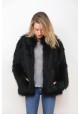 Fur jacket of raccoon Amy