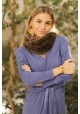 Fur knitted stole of rex Fiorella