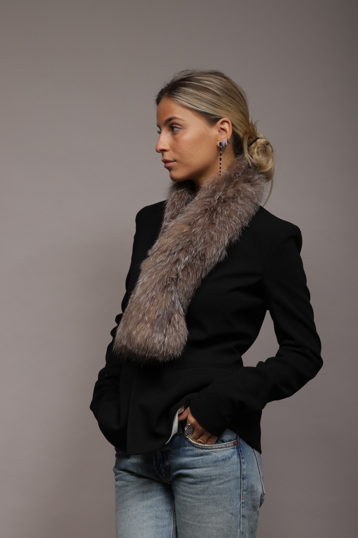 Bufanda Hera Tallas Talla única Colores Gris avisonado