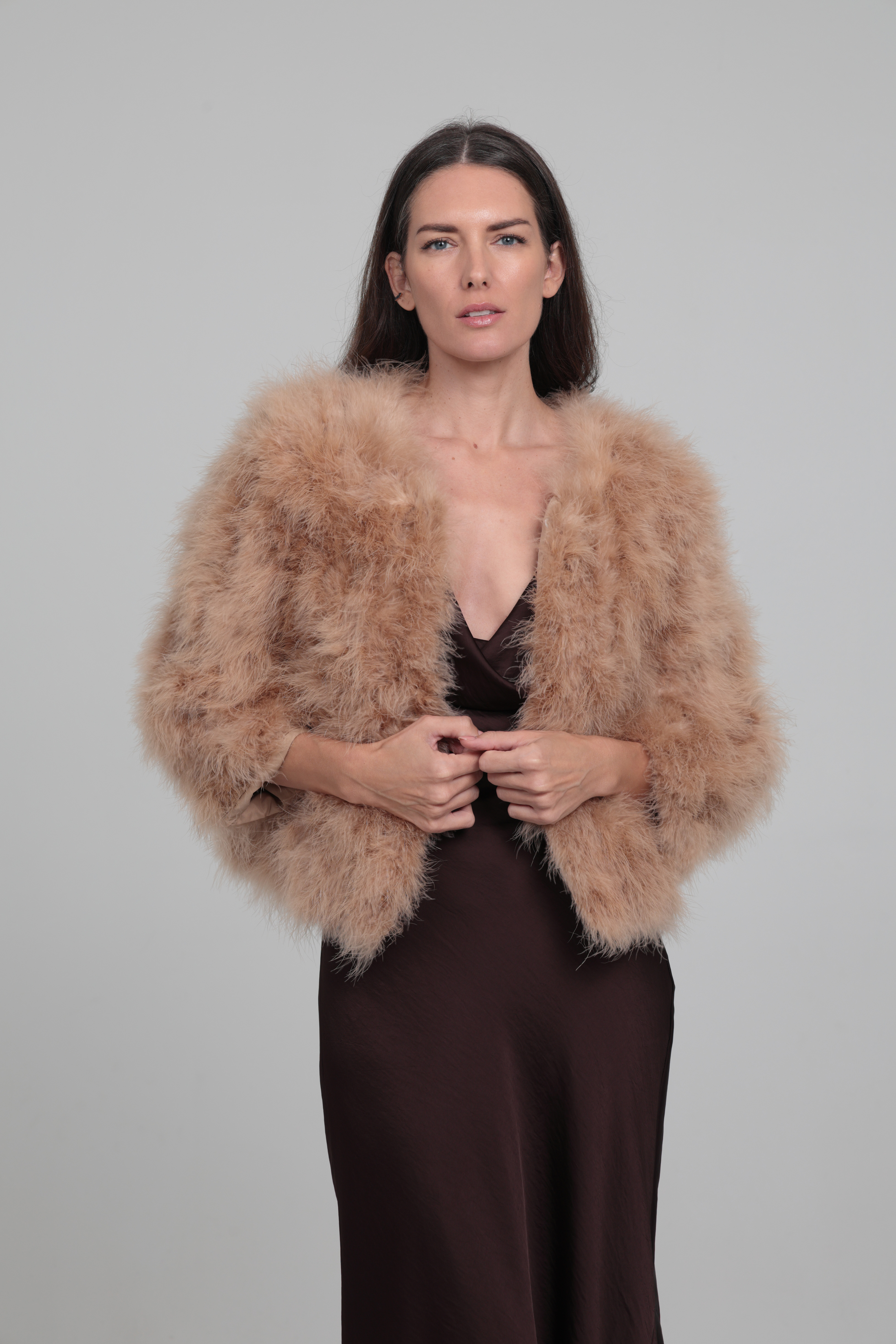 Chaqueta Carol Tallas S/M Colores Camel