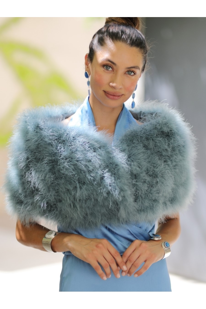 Estola Kim Tallas Talla única Colores Azul Caribe