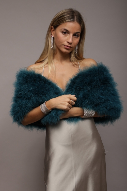 Estola Kim Tallas Talla única Colores Azul verdoso