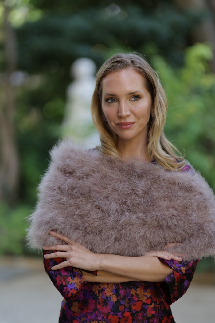 Estola Kim Tallas Talla única Colores Rosa empolvado