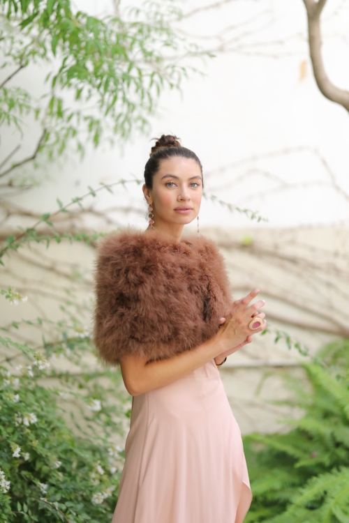 Estola Kim Tallas Talla única Colores Marrón