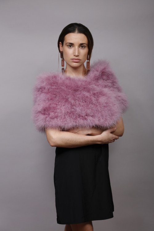 Estola Kim Tallas Talla única Colores Rosa alilado