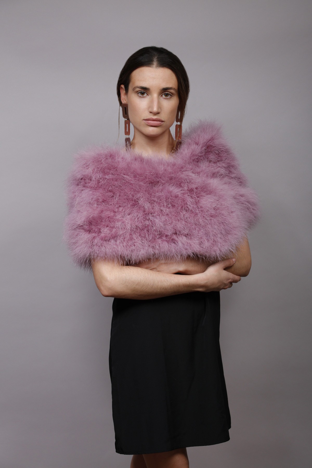 Estola Kim Tallas Talla única Colores Rosa alilado