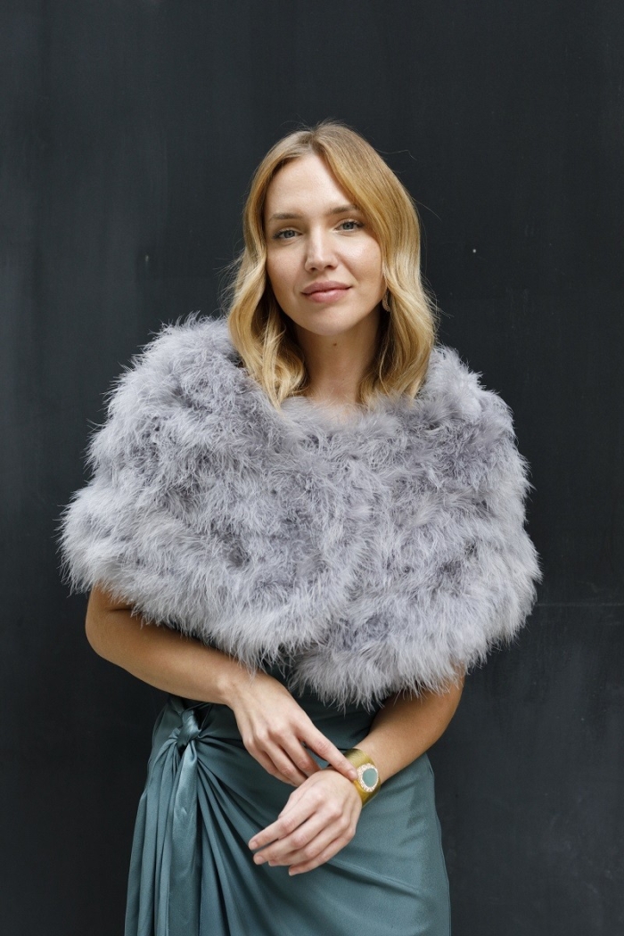 Estola Kim Tallas Talla única Colores Gris