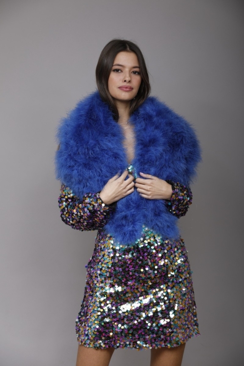 Estola Kim Tallas Talla única Colores Azul Eléctrico