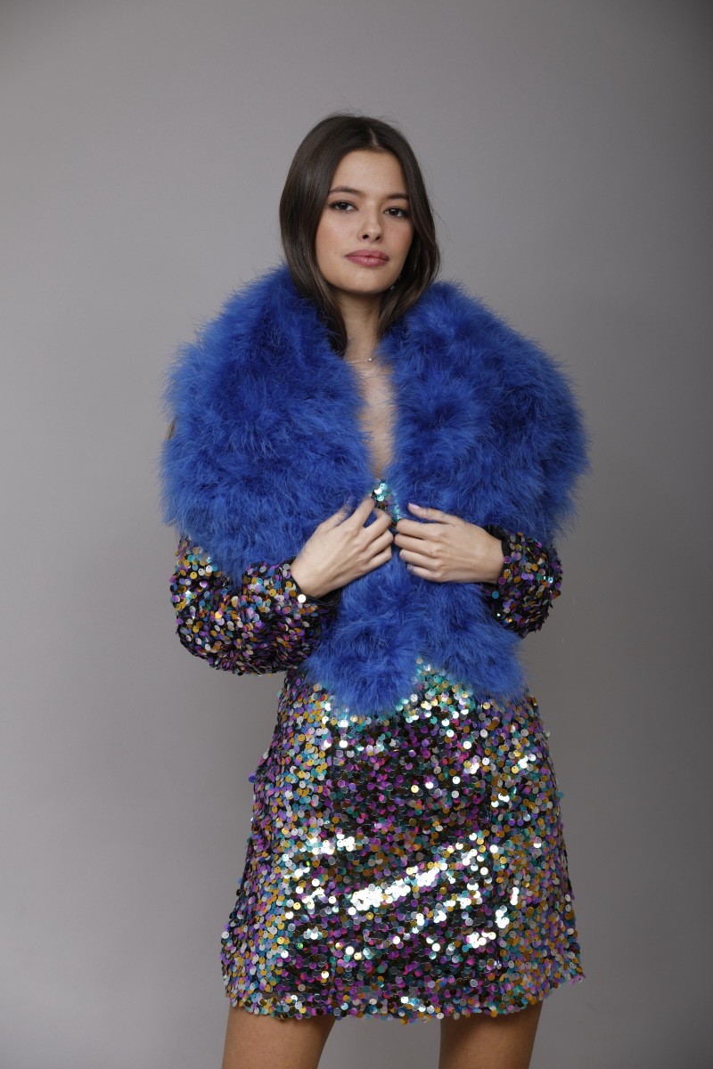 Estola Kim Tallas Talla única Colores Azul Eléctrico