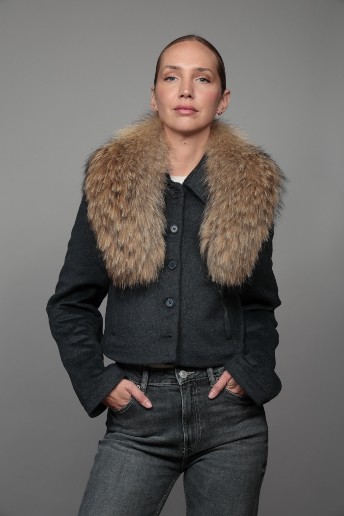 Col Olivia - Beige naturel, Une taille