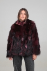 Jacket Mabel - M, Burgundy