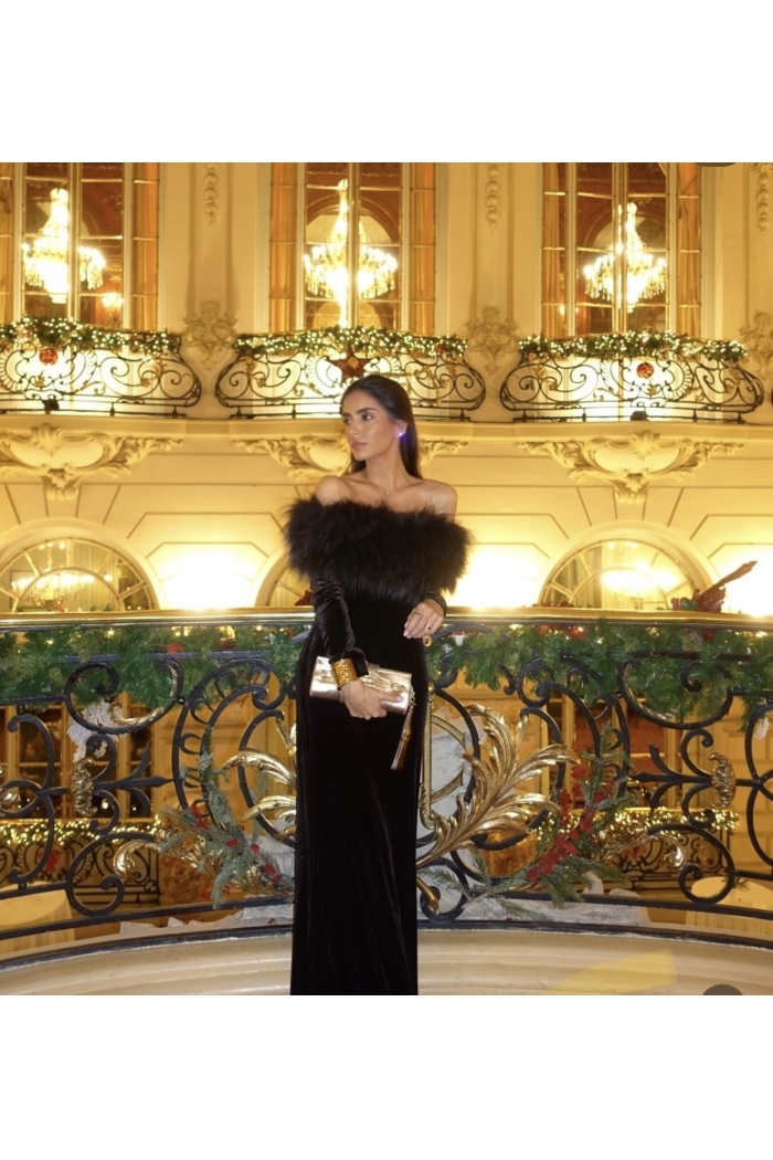 Estola Grace Colores Negra punta gris Tallas Talla única