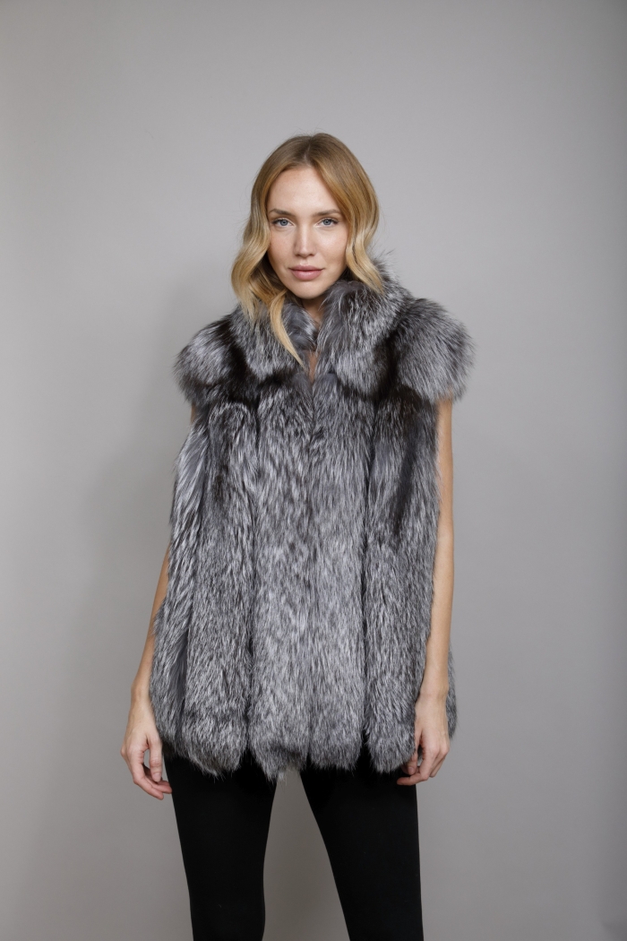 Chaleco Beth Tallas L Colores Gris natural