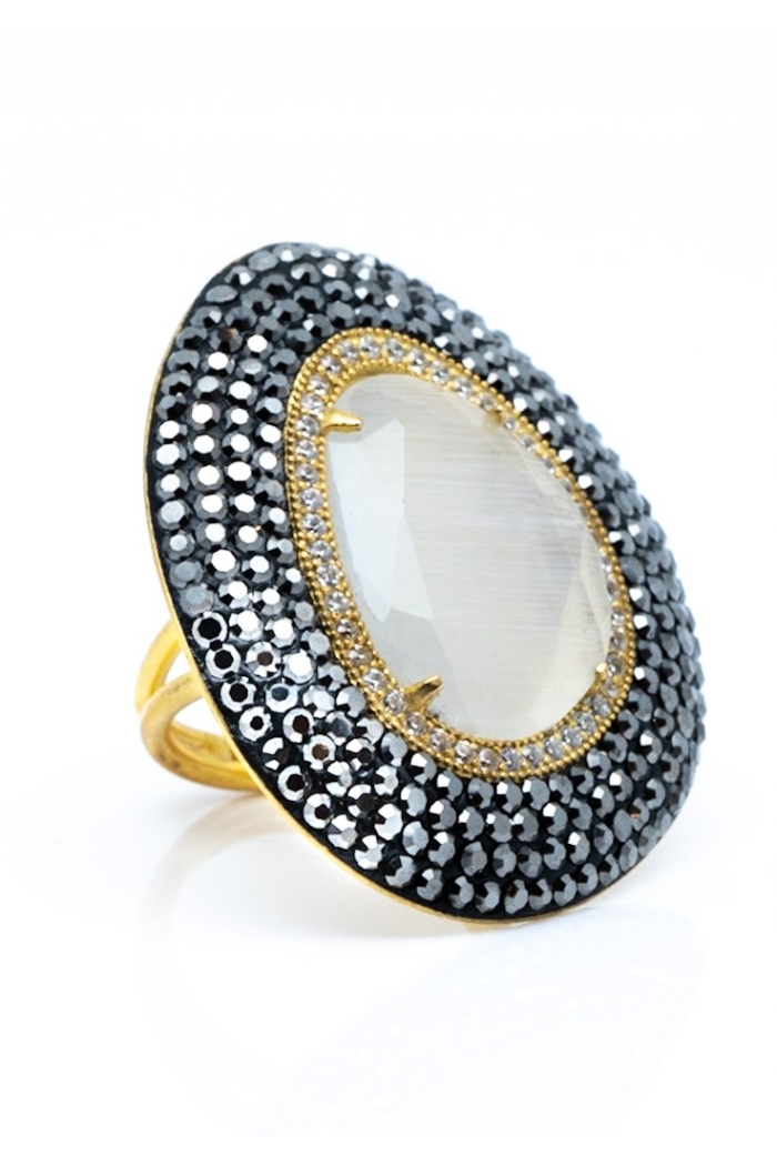 Bague Melany  Couleurs Blanc Tailles Adaptable