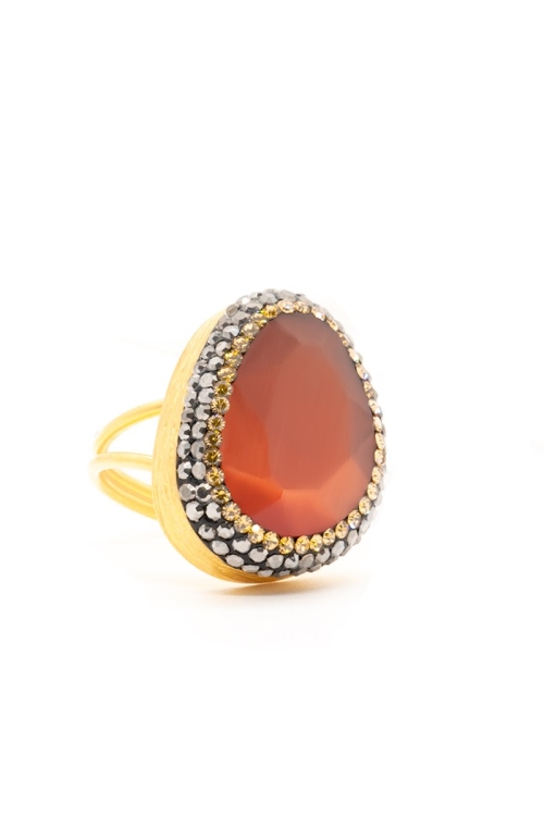 Anillo Brigitte Colores Rojo Tallas Adaptable