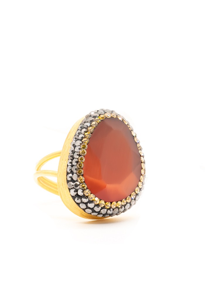 Anillo Brigitte Colores Rojo Tallas Adaptable