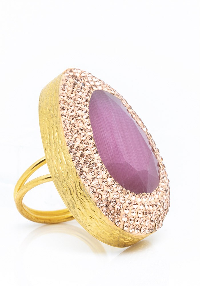 Diane ring Sizes Adaptable Colours Hot Pink