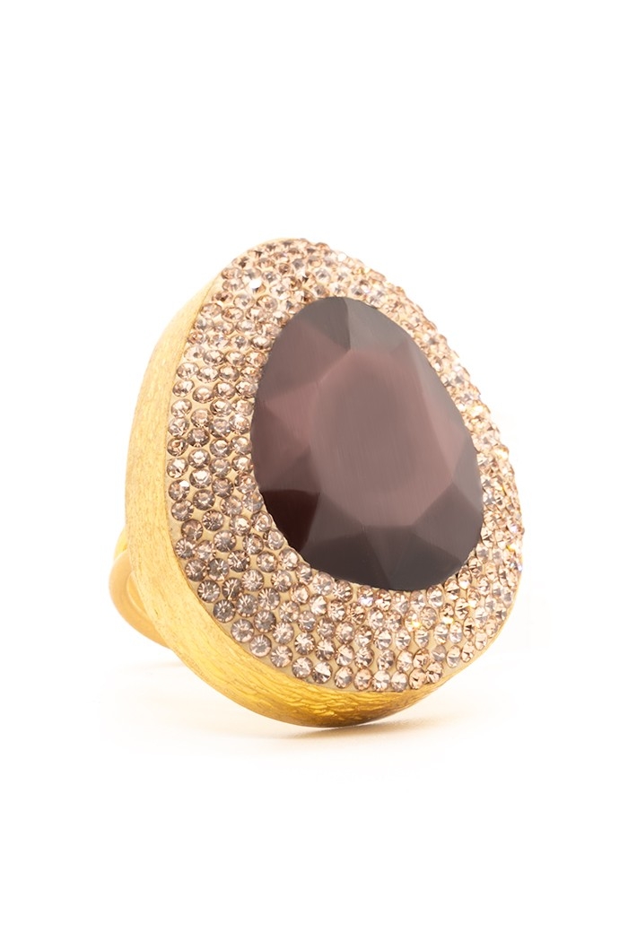 Bague Diane Tailles Adaptable  Couleurs Prune