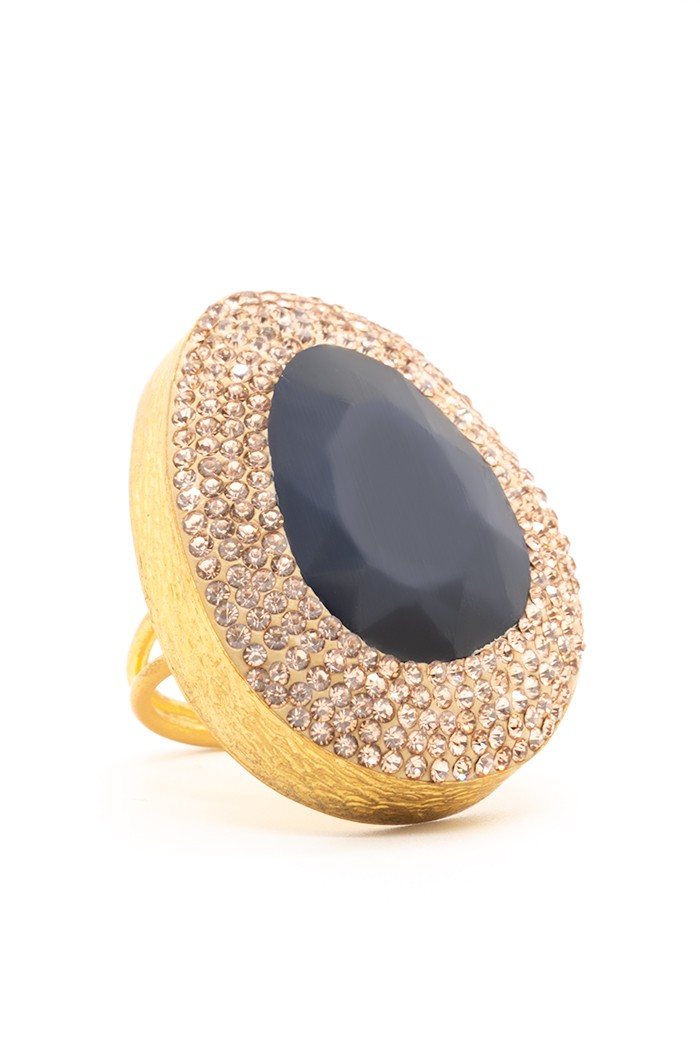 Anillo Diane Colores Azul Noche Tallas Adaptable