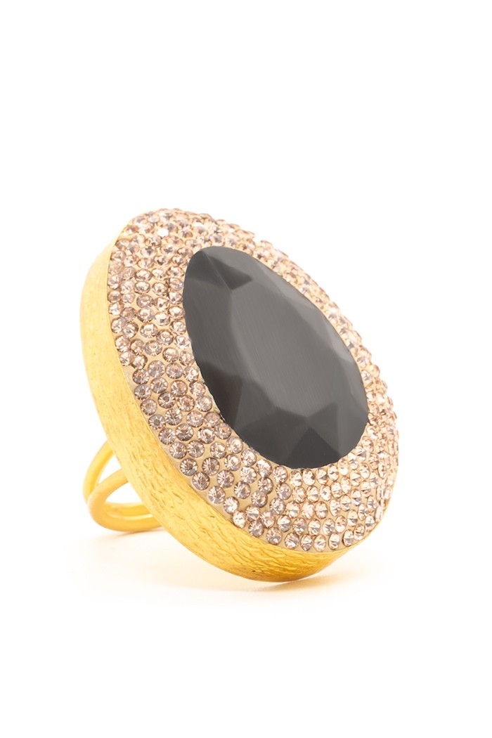 Anillo Diane Colores Negro Tallas Adaptable