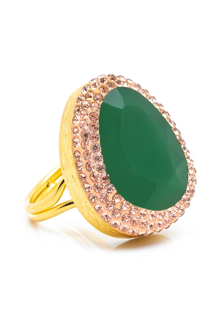 Anillo Jolie Colores Verde Tallas Adaptable