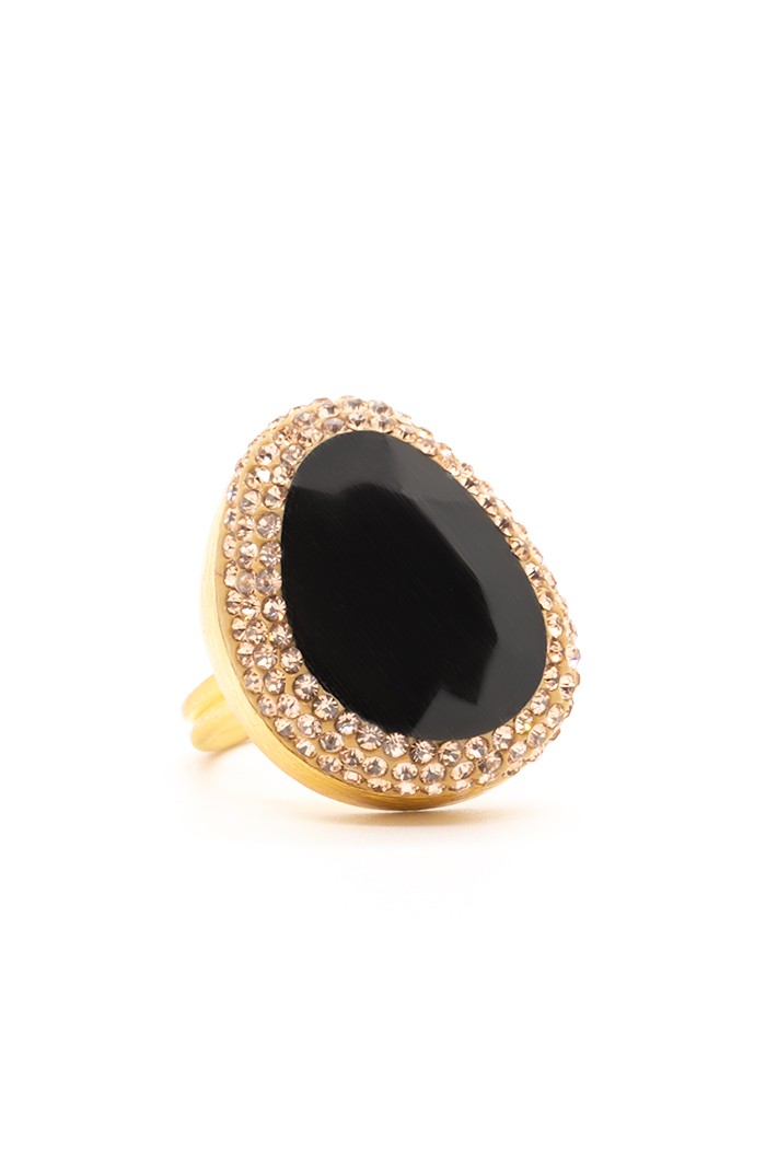 Anillo Jolie Colores Negro Tallas Adaptable