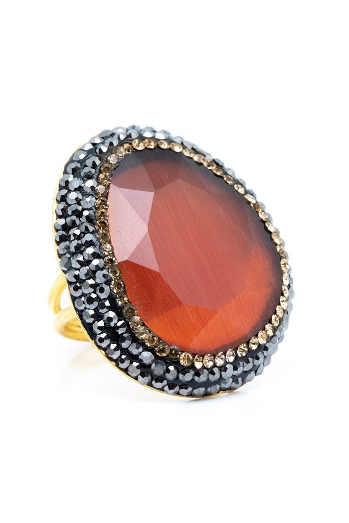 Anillo Monet Colores Rojo Tallas Adaptable