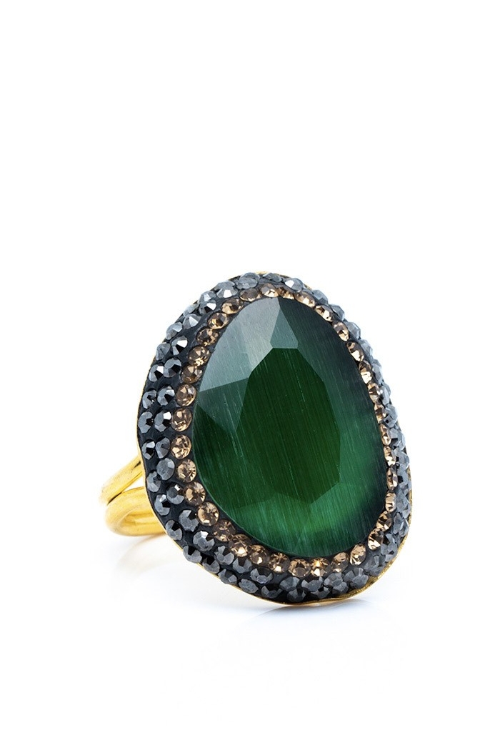 Anillo Monet Colores Verde Tallas Adaptable