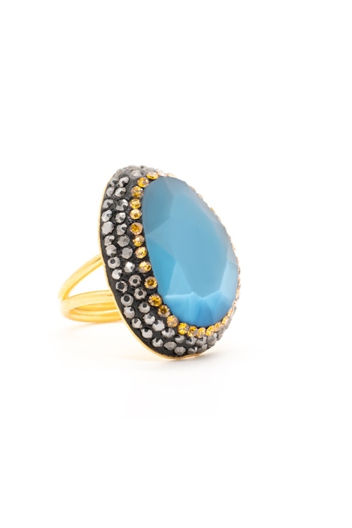 Anillo Monet Colores Azul Tallas Adaptable