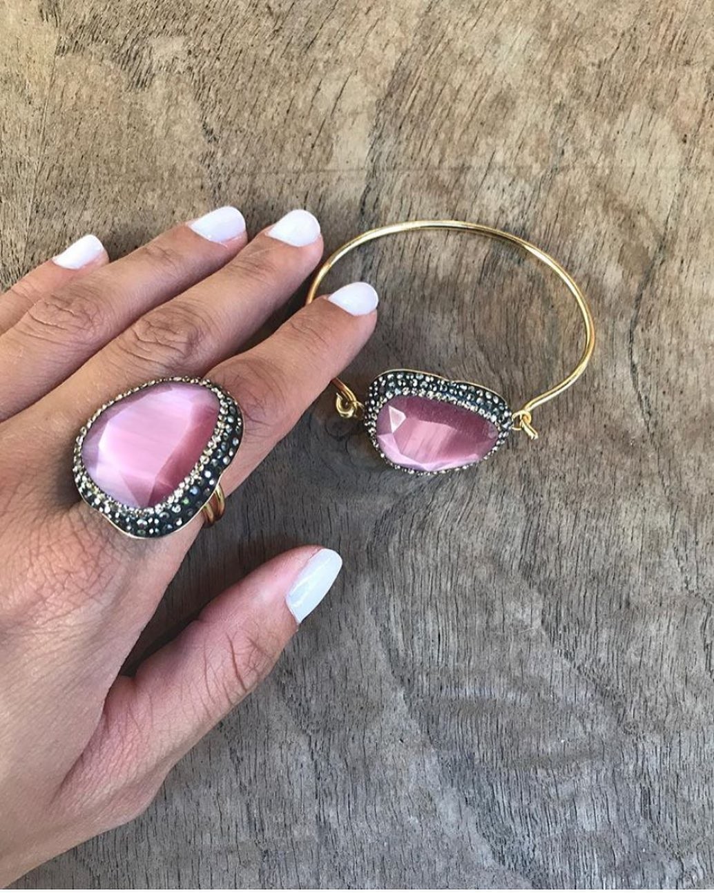 Anillo Keira Tallas Adaptable Colores Rosa Fuerte