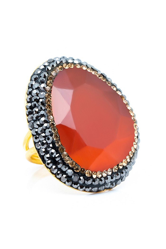 Anillo Keira Colores Rojo Tallas Adaptable