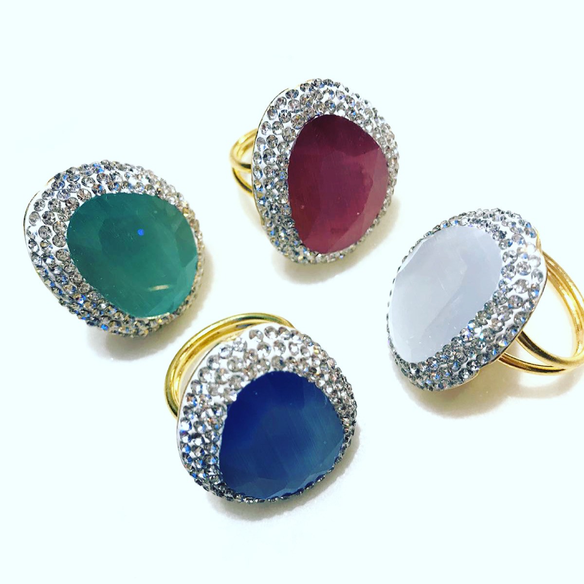 Anillo Margot Colores Verde Tallas Adaptable