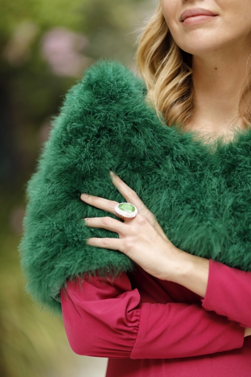 Anillo Nora Colores Verde Tallas Adaptable