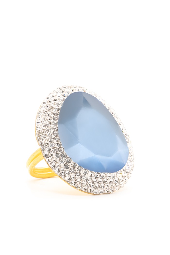 Anillo Nora Colores Azul Tallas Adaptable