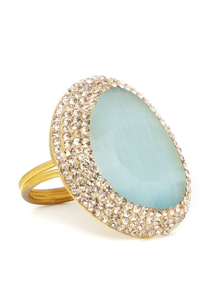 Anillo Rachel Tallas Adaptable Colores Aguamarina