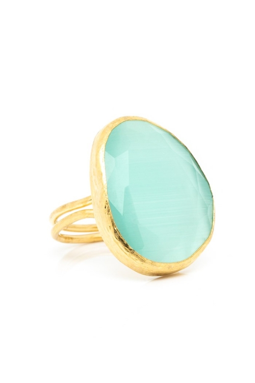 Anillo Cecily Tallas Adaptable Colores Aguamarina