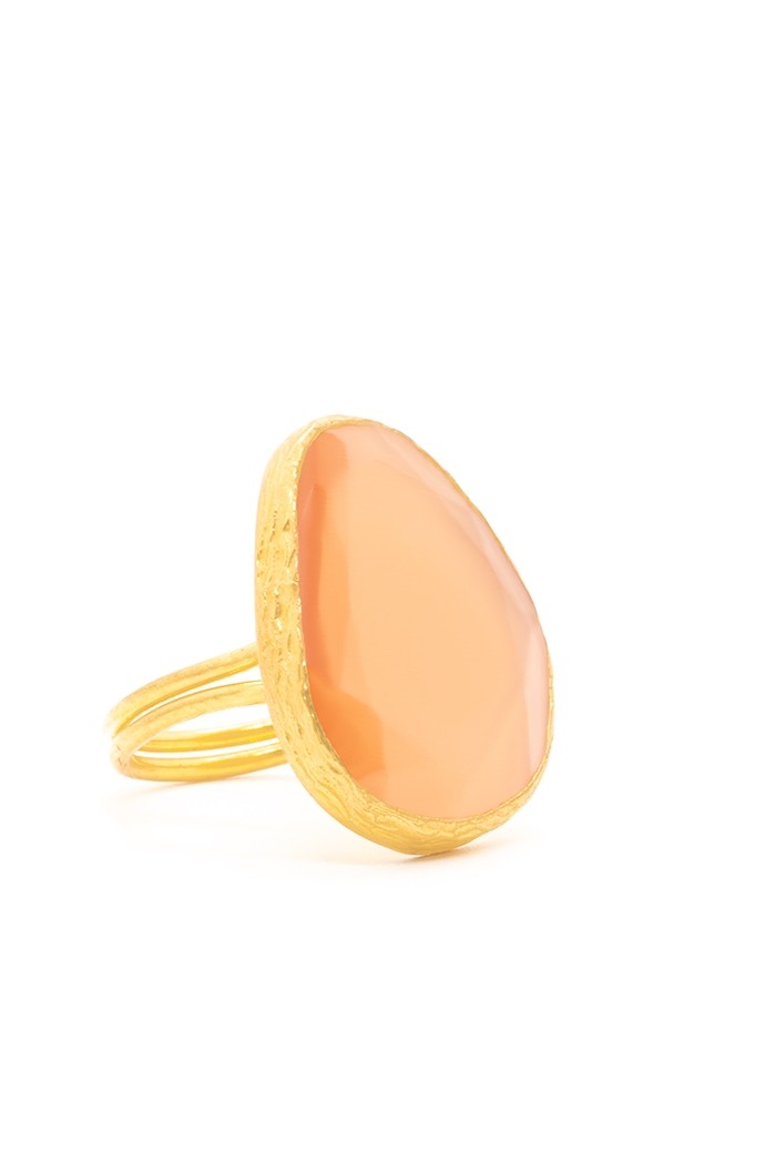 Anillo Cecily Colores Coral claro Tallas Adaptable