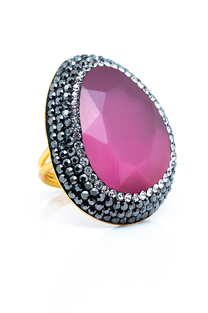 Anillo Adele Tallas Adaptable Colores Rosa Fuerte