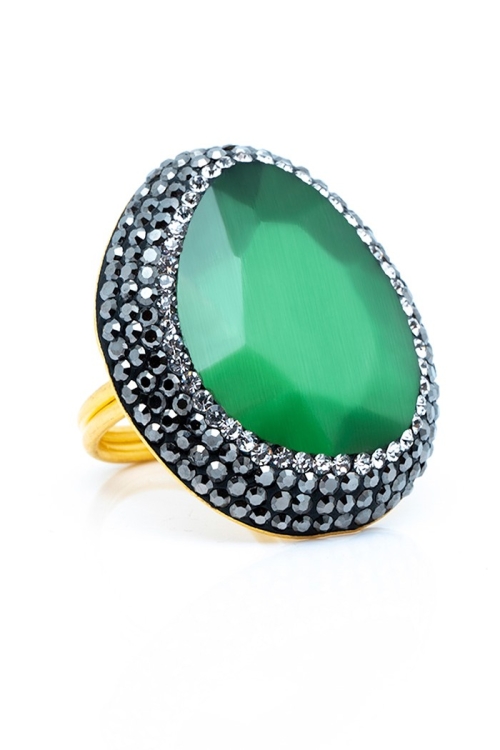 Anillo Adele Colores Verde Tallas Adaptable